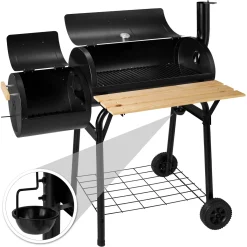 Tectake Holzkohlegrill Smoker Mit Thermometer - Schwarz -Garten- & Gewächshäuser Geschäft 5a87ef2d30c483655accdd5f43c008fd