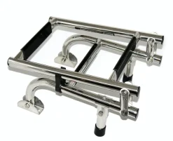 Allpa Marine Equipment Badeleiter Edelstahl Klappbar Heckmontage Bootsleiter 3 Bis 5 Stufen Wählbar : 1+2