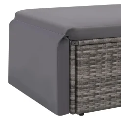 VidaXL 2-tlg. Garten-Lounge-Set Mit Auflagen Poly Rattan Grau -Garten- & Gewächshäuser Geschäft 5b04caafe29035d3e5daa529a80aef69