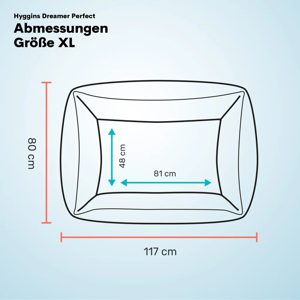 Hyggins Dreamer Plus Hundebett, Color:graubeige, Size:XL 6 Hyggins Dreamer Plus Hundebett, Color:graubeige, Size:XL – Bild 6