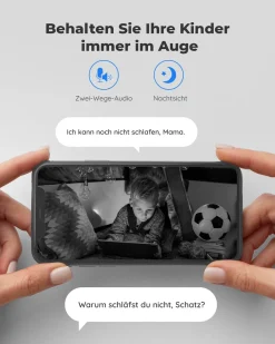 Reolink 5MP PTZ Überwachungskamera WLAN Kamera Innen, 355°/50° Schwenkbare WiFi IP Kamera Indoor Mit 3X Optischem Zoom, 2,4/5 GHz WiFi, Mensch/Haustiererkennung, 2-Wege-Audio, E1 Zoom -Garten- & Gewächshäuser Geschäft 5b4f85ea3aa5f0c506507c54d7c3a20b