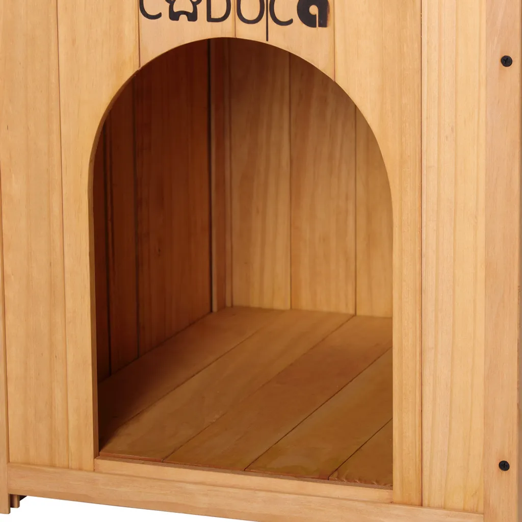 Cadoca Katzenhaus FSC®-zertifiziertes Holz 64,5x54,5x53,5cm 2-stöckig Leiter Balkon Indoor Outdoor Hundehütte Katzenvilla Tierhaus 6 Cadoca Katzenhaus FSC®-zertifiziertes Holz 64,5x54,5x53,5cm 2-stöckig Leiter Balkon Indoor Outdoor Hundehütte Katzenvilla Tierhaus – Bild 6