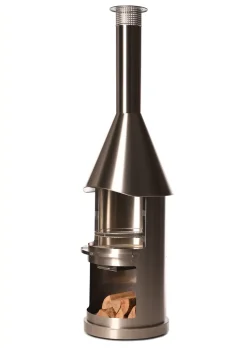 BUSCHBECK Edelstahlgrillkamin Sydney Edelstahl Maße L72 X B72 X H250 Cm Edelstahl Gebürstet