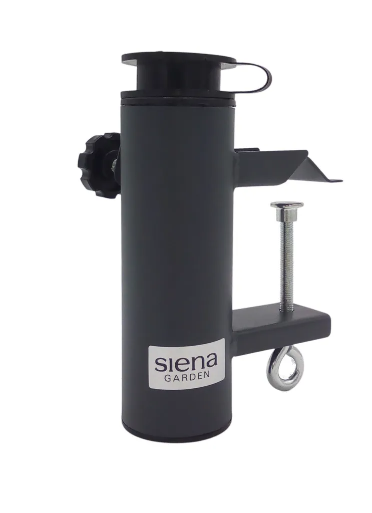 Siena Garden Schirmhalter Für Balkon-Geländer Sonnenschirmhalter Balkonklammer Schirmständer 1 Siena Garden Schirmhalter Für Balkon-Geländer Sonnenschirmhalter Balkonklammer Schirmständer