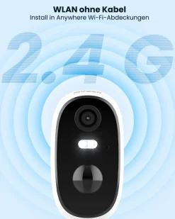IeGeek 2K 3MP Kabellose Überwachungskamera Aussen Akku Mit Solarpanel, WLAN Kamera Outdoor Mit 10m Farbnachtsicht, PIR Bewegungsmelder, 2-Wege Audio, Cloud/SD Storage, IP65, 2,4 GHz -Garten- & Gewächshäuser Geschäft 5bb522149c35db2e220d46ef77ae8fec 1