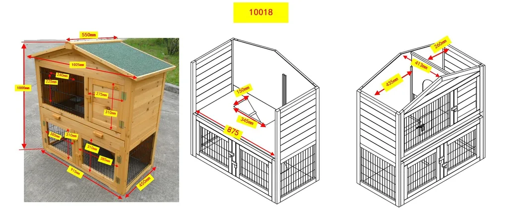Merschbrock Trade Kaninchenstall, Hasenstall, XXL 7 Merschbrock Trade Kaninchenstall, Hasenstall, XXL – Bild 7