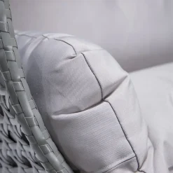 HOME DELUXE - Polyrattan Hängesessel TWIN Grau - Komplett Inkl. Regenabdeckung Hängestuhl Hängekorb Gartenliege -Garten- & Gewächshäuser Geschäft 5c35f39421ada162c9fb69d9e629523c