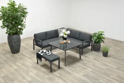 Garden Impressions Lounge/Dining Set Wellington 5-tlg. Aluminium Carbon Black -Garten- & Gewächshäuser Geschäft 5c59c8f23bb526c3823e5ef00c3084fc
