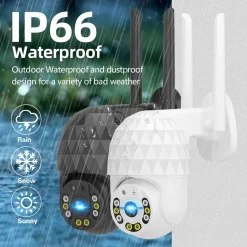 Digoo GUUDGO 2MP PTZ Überwachungskamera Aussen WLAN Dome WiFi IP Kamera Outdoor Digitaler Zoom Mit Bewegungsmelder, Automatische Verfolgung, 30m Nachtsicht In Farbe, SD-Kartenslot, Weiß -Garten- & Gewächshäuser Geschäft 5c5fe982a9df75f35e795a7b92f7da3c