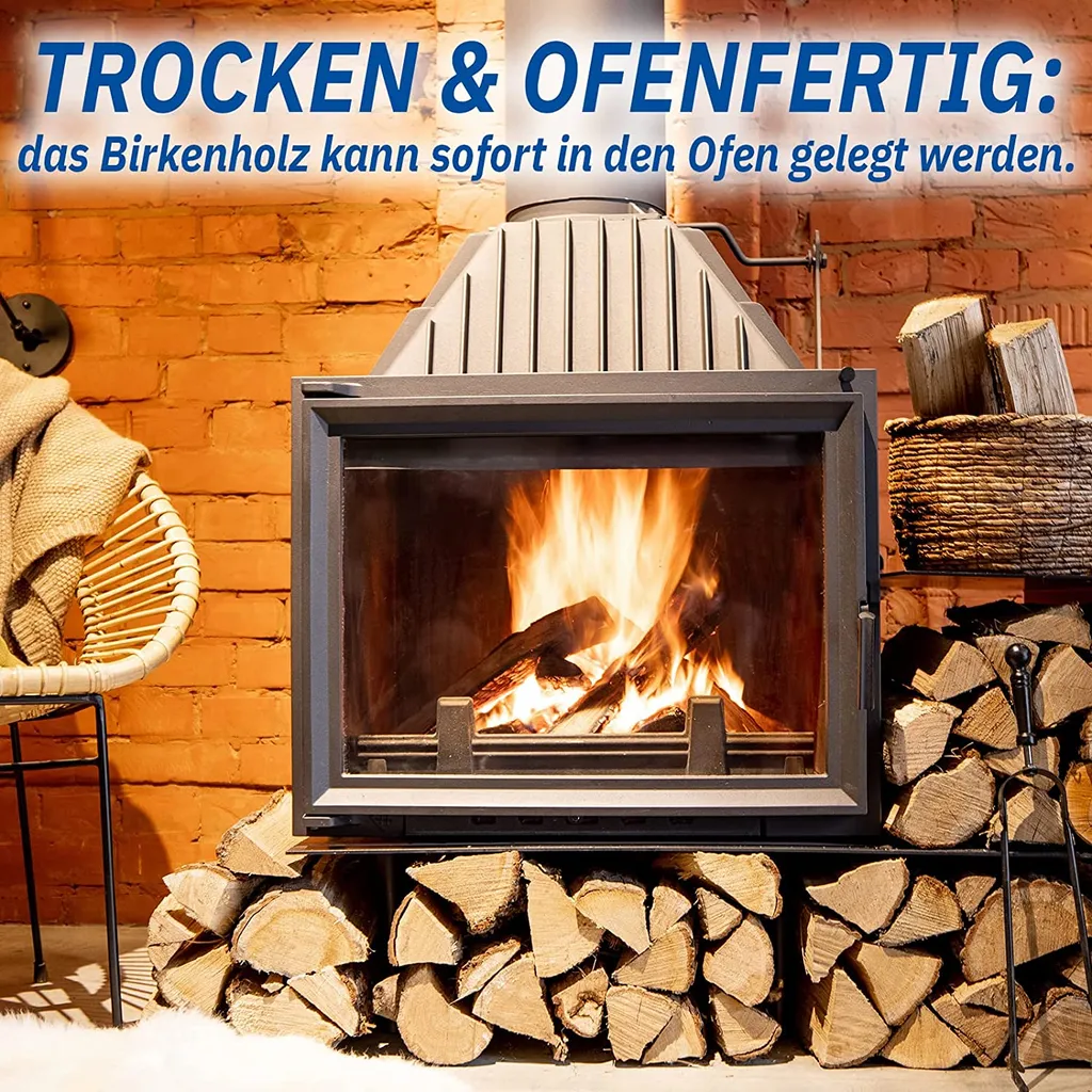 Hypafol Brennholz Birke | 1,8 Rm | Hartholz | Ofenfertig Getrocknet & Gespalten | 25 Cm Lang | Eine Palette 3 Hypafol Brennholz Birke | 1,8 Rm | Hartholz | Ofenfertig Getrocknet & Gespalten | 25 Cm Lang | Eine Palette – Bild 3