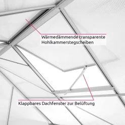 Tectake Gewächshaus Aus Aluminium Ohne Fundament - 190 X 185 X 195 Cm -Garten- & Gewächshäuser Geschäft 5d1252f0fabbdf63797cba693c691dc1