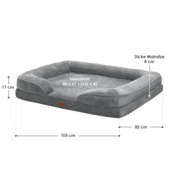 Juskys Hundebett Sheena XL Orthopädisch, Waschbar & Rutschfest – 105 X 82 X 17 Cm– Hundesofa Flauschig Große Hunde Grau – Haustierbett Hundesofa 27 Juskys Hundebett Sheena XL Orthopädisch, Waschbar & Rutschfest – 105 X 82 X 17 Cm– Hundesofa Flauschig Große Hunde Grau – Haustierbett Hundesofa -Garten- & Gewächshäuser Geschäft 5d1b3c7beeb9feb2634f53d266036334
