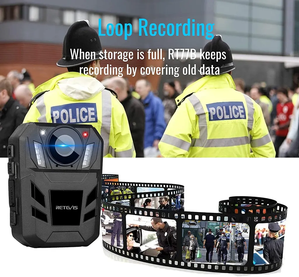 Retevis RT77B Körper Kamera, Polizeikamera, 1440P 4000mAh FHD-Autokamera, IR-Nachtsich, 170° -Mini Körper Kamera, IP54 Wasserdicht, Kamera Für Polizei, Bodycam 8 Retevis RT77B Körper Kamera, Polizeikamera, 1440P 4000mAh FHD-Autokamera, IR-Nachtsich, 170° -Mini Körper Kamera, IP54 Wasserdicht, Kamera Für Polizei, Bodycam – Bild 8