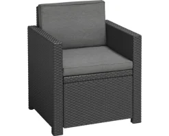 Loungeset Keter Victoria Polyrattan Optik 4-Sitzer 4-teilig Grau Inkl. Polster -Garten- & Gewächshäuser Geschäft 5d2dd7ebe0234c6936220a8b5505bec8