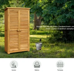 MCombo Gartenschrank Gerätehaus Geräteschuppen Garten Schuppen Schrank Holz 0870 -Garten- & Gewächshäuser Geschäft 5d849e025f5d5c1807ba679b7a661cfd