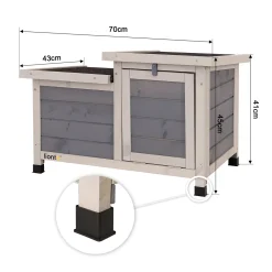 Lionto Kaninchenstall Kleintierhaus Nagerhaus Kleintierstall Aus Holz Grau 70x43x45 Cm 9 Lionto Kaninchenstall Kleintierhaus Nagerhaus Kleintierstall Aus Holz Grau 70x43x45 Cm -Garten- & Gewächshäuser Geschäft 5d9a1fc215b31a96d81479e7f13854e9
