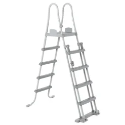 Bestway Power Steel™ Frame Pool Komplett-Set, Eckig, Mit Sandfilteranlage, Sicherheitsleiter & Abdeckplane 732 X 366 X 132 Cm