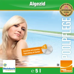 Steinbach Group Steinbach Poolpflege Algezid 5 L, Algenverhütung, Flüssig -Garten- & Gewächshäuser Geschäft 5da2323e29bc623af89e53a83f2e01f6