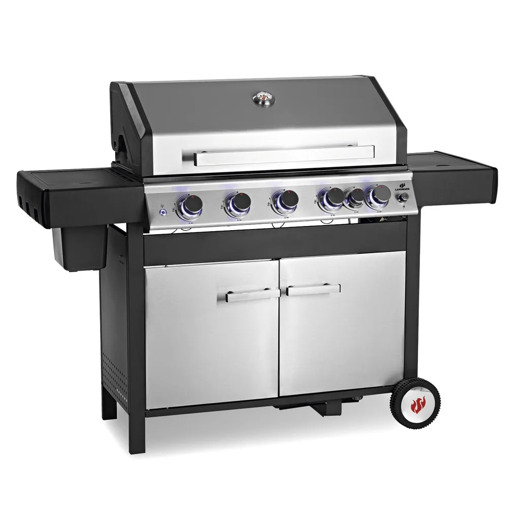 Maxxworld LANDMANN Gasgrill 5.1 MaxX Gartengrill BBQ Gasgrillwagen Gasbrenner Edelstahl 1 Maxxworld LANDMANN Gasgrill 5.1 MaxX Gartengrill BBQ Gasgrillwagen Gasbrenner Edelstahl