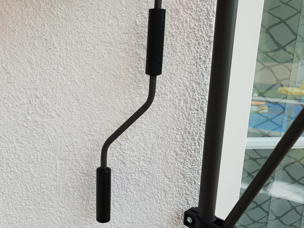 Swing&Harmonie LED - Markise Mit Kurbel 350cm Breit Klemmmarkise Balkonmarkise Sonnenschutz Terrasse Balkon - 350x150cm - Anthrazitlkonmarkise 350cm - Anthrazit 7 Swing&Harmonie LED - Markise Mit Kurbel 350cm Breit Klemmmarkise Balkonmarkise Sonnenschutz Terrasse Balkon - 350x150cm - Anthrazitlkonmarkise 350cm - Anthrazit – Bild 7