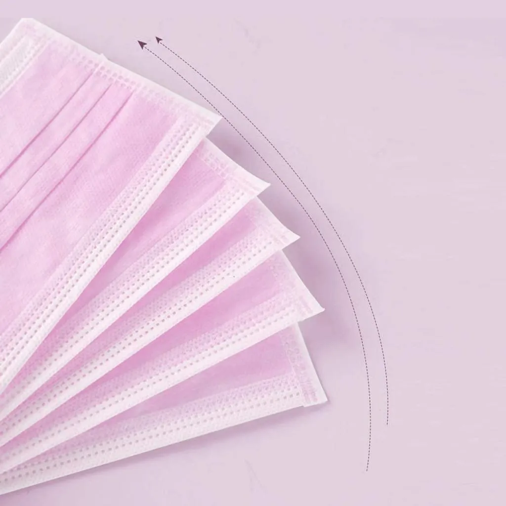 Chuanglanou 50 Stück ICatcher® Pink Disposable Shield Einweg-Atemschutzbakterienschutz Mundschutz Gesichtsschutz Rosa 3 Chuanglanou 50 Stück ICatcher® Pink Disposable Shield Einweg-Atemschutzbakterienschutz Mundschutz Gesichtsschutz Rosa – Bild 3