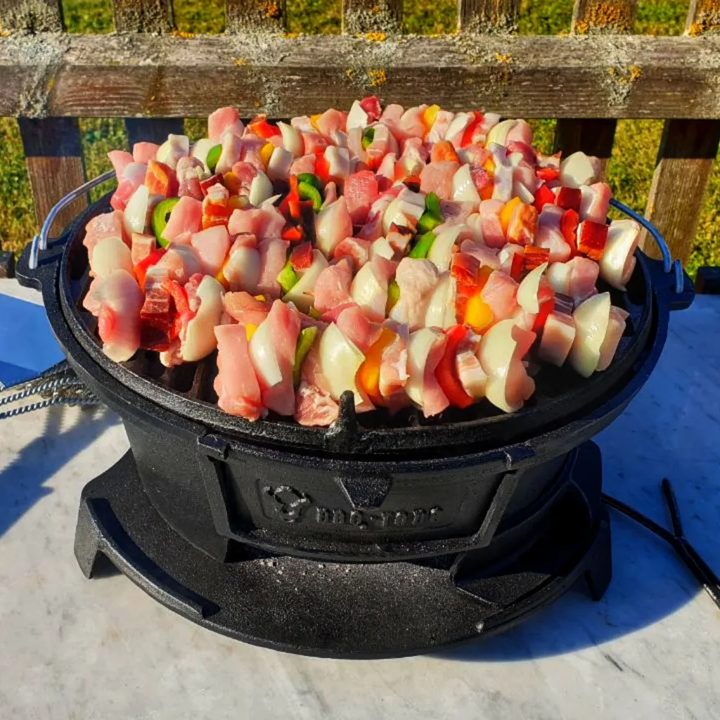 BBQ-Toro Gusseisen Grilltopf Mit Grillrost | 43 X 42 X 21,5 Cm | Hibachi Style 2 BBQ-Toro Gusseisen Grilltopf Mit Grillrost | 43 X 42 X 21,5 Cm | Hibachi Style – Bild 2