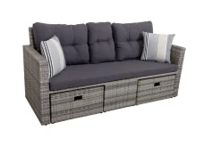 Garden Pleasure Garten Lounge Sofa Sitzgruppe Garten Couch Sessel Rattan Optik Gartenmöbel