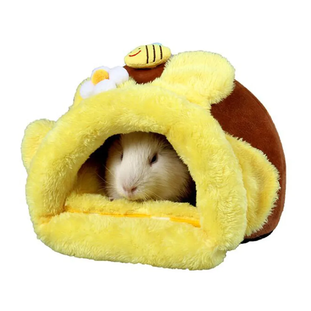 Jormftte Cosanter Weicher Warm Haustier Nest Kuschelhöhle Mit Schöne Muster, Hamstern Meerschweinchen Nest 1 Jormftte Cosanter Weicher Warm Haustier Nest Kuschelhöhle Mit Schöne Muster, Hamstern Meerschweinchen Nest