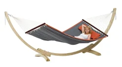 Amazonas Hängematte American Dream Set Grey - Liegefläche 200 X 120 Cm, Grau; AZ-6010130 -Garten- & Gewächshäuser Geschäft 5ec41f732b16779a841c3f77c1c5057d