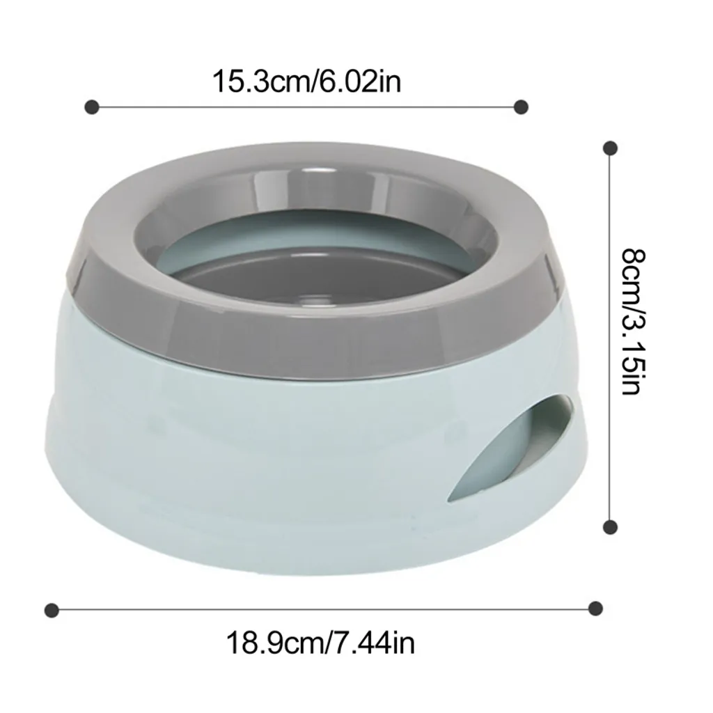 YisibaihTao 750ml Hunde Wassernapf Für Reisen, Abnehmbarer Auslaufsicherer, Spritzwassergeschützter Napf Für Hunde Und Katzen Unterwegs, Grau 15 YisibaihTao 750ml Hunde Wassernapf Für Reisen, Abnehmbarer Auslaufsicherer, Spritzwassergeschützter Napf Für Hunde Und Katzen Unterwegs, Grau – Bild 15