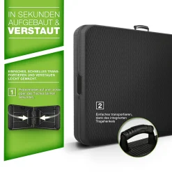 Tillvex Gartentisch Klappbar Rattan Optik 180x75cm | Buffettisch Mit Tragegriff | Klapptisch Für Garten Terrasse Und Balkon | Campingtisch 6 Personen 10 Tillvex Gartentisch Klappbar Rattan Optik 180x75cm | Buffettisch Mit Tragegriff | Klapptisch Für Garten Terrasse Und Balkon | Campingtisch 6 Personen -Garten- & Gewächshäuser Geschäft 5f21af6b6389f4b9f18aff9896f63b69