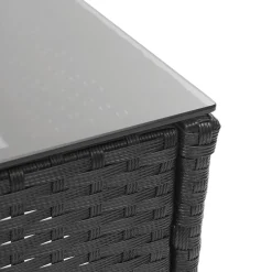 Mendler Poly-Rattan Garnitur HWC-F55, Balkon-/Garten-/Lounge-Set Sofa Sitzgruppe Schwarz, Kissen Creme -Garten- & Gewächshäuser Geschäft 5f55c7024f00b4b8e2c7a5d13fa1079a 1