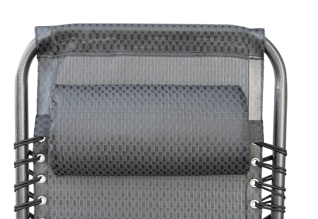 Spetebo Relax Sessel Mit Kopfkissen - 175cm / Grau - Verstellbarer Garten Sonnen Liege Stuhl 4 Spetebo Relax Sessel Mit Kopfkissen - 175cm / Grau - Verstellbarer Garten Sonnen Liege Stuhl – Bild 4