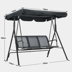 M MCombo 3-Sitzer Hollywoodschaukel Gartenschaukel Gartenliege Schaukelbank 8007 (Grau) 13 M MCombo 3-Sitzer Hollywoodschaukel Gartenschaukel Gartenliege Schaukelbank 8007 (Grau) -Garten- & Gewächshäuser Geschäft 5f7b1923f89786fb287b5343cef4a05b