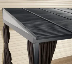 Sojag Aluminium Terrassenüberdachung Portland 10x16 Grau 288x488x240 Cm -Garten- & Gewächshäuser Geschäft 5f90f0fd33d15deafdd3cd27ce461902