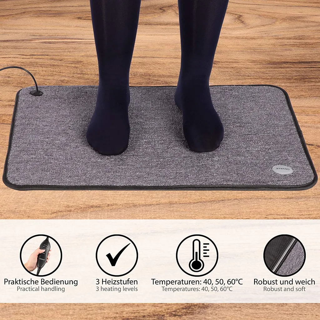 ONVAYA® Fuß-Heizmatte | Fußwärmer Elektrisch | Heizteppich Für Den Fußboden | Fußheizung | Teppichheizung | 40 X 60 Cm | 110 Watt | Wasserdicht | 3 Heizstufen 3 ONVAYA® Fuß-Heizmatte | Fußwärmer Elektrisch | Heizteppich Für Den Fußboden | Fußheizung | Teppichheizung | 40 X 60 Cm | 110 Watt | Wasserdicht | 3 Heizstufen – Bild 3