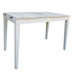 Habau Gartentisch / Balkontisch Mit Wäscheleine Holz Grau 106x60cm