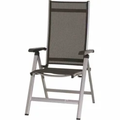 Siena Garden Tesoro Gartenstuhl, Klappbar, Silber