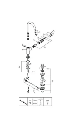Grohe Einhand-Waschtischbatterie BAUEDGE DN 15, L-Size Chrom -Garten- & Gewächshäuser Geschäft 5fc606e3003ab001c8026f2857b07ccd