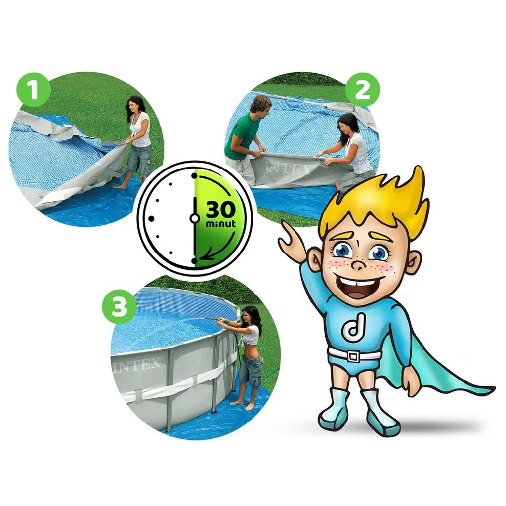 Intex PrismFrame, 4485 L, Gerahmter Pool, Erwachsener & Kind, Grau, 20,1 Kg 24 Intex PrismFrame, 4485 L, Gerahmter Pool, Erwachsener & Kind, Grau, 20,1 Kg – Bild 24