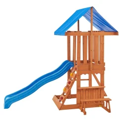 Juskys Spielturm Yannis – Klettergerüst Für Kinder Mit Rutsche, Schaukeln, Kletterwand & Zubehör – Kletterturm Für Outdoor Aus Holz Ab 3 Jahren -Garten- & Gewächshäuser Geschäft 601242161ac3a5c09f20568a85b71b04