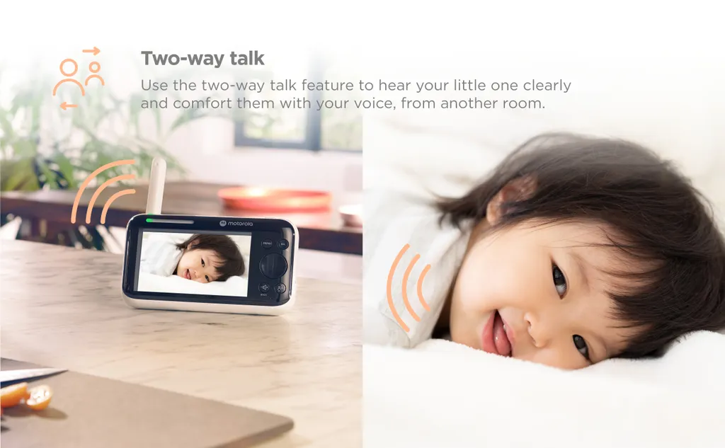 Motorola Babyphone Mit Kamera PIP1610 HD Con - Zwei-Wege-Kommunikation - 24-Stunden-Überwachung - 300 M Reichweite - Weiß 5 Motorola Babyphone Mit Kamera PIP1610 HD Con - Zwei-Wege-Kommunikation - 24-Stunden-Überwachung - 300 M Reichweite - Weiß – Bild 5