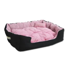 Eyepower 12518 Tierbett Pink Ca. 82x70x20cm Mit Innenkissen + Schmusekissen + Pipi-Schutz-Unterlage