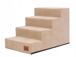 Hobbydog Hundetreppe, Savoy, In Zwei Größen, Antirutsch, Beständig L 4 Stufen 60 X 40 X 40cm Beige