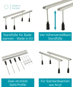 Calmwaters® Raumsparende Eckbadewanne 160x70 Cm, Set Mit Acrylwanne Essential Small, Wannenfüße, Ab- Und Überlaufgarnitur, Platzsparende Badewanne Rechter Ausführung, 160 X 70 Cm, Weiß, 99000326 -Garten- & Gewächshäuser Geschäft 6058668b6a4510c2a37307f402849342