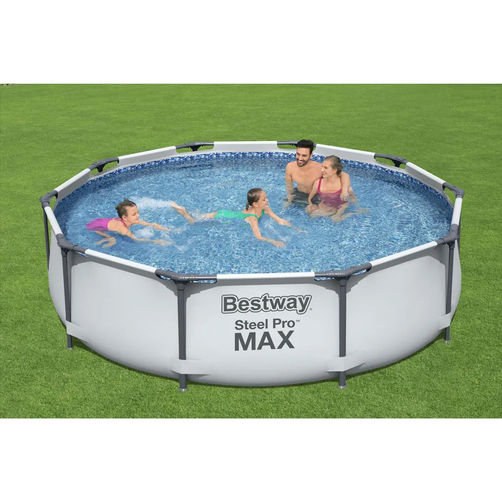 Bestway 56408 Rund Aufstellpool Stahl Pro Max 305x76 CmGestalten: Rund, Maße: 3 - 3,99 M, Filterpumpe: 58381 19 Bestway 56408 Rund Aufstellpool Stahl Pro Max 305x76 CmGestalten: Rund, Maße: 3 - 3,99 M, Filterpumpe: 58381 – Bild 19