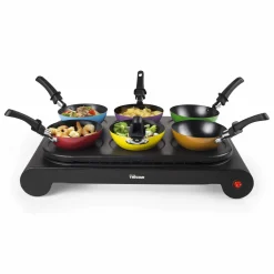 Tristar Haushaltsgeräte Tristar BP 2827 Tisch-Kochplatte Wok-Set Mit 6 Pfannen Und Backform Für Pfannkuchen -Garten- & Gewächshäuser Geschäft 60724e6b111f8e8e84a011d9f206c279