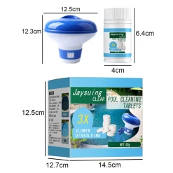 Jesunfuzhu Schwimmender Chlorspender + 50g Chlortabletten Für Den Whirlpool Pool -Garten- & Gewächshäuser Geschäft 60d3f2b98bed49d07e611e5207af4265