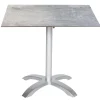 Acamp Gartentisch Acaplan Hpl Grau Platin | Cemento Grigio 80 X 80 Cm