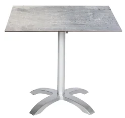 Acamp Gartentisch Acaplan Hpl Grau Platin | Cemento Grigio 80 X 80 Cm
